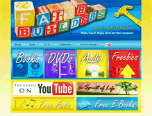 Tablet Screenshot of faithbuilders.com